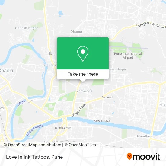 Love In Ink Tattoos map