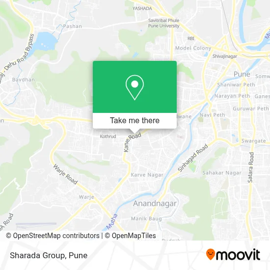 Sharada Group map