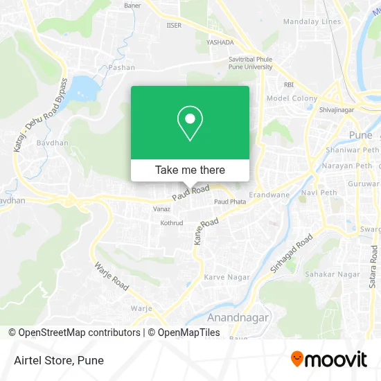 Airtel Store map