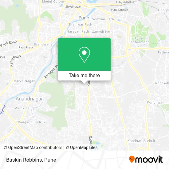 Baskin Robbins map