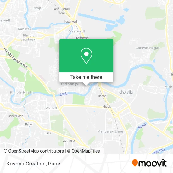 Krishna Creation map