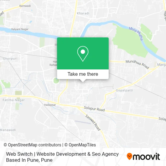 Web Switch | Website Development & Seo Agency Based In Pune map