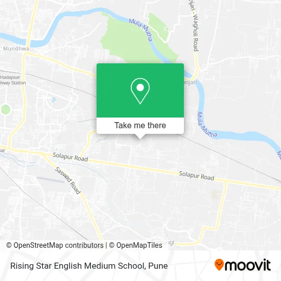 Rising Star English Medium School map