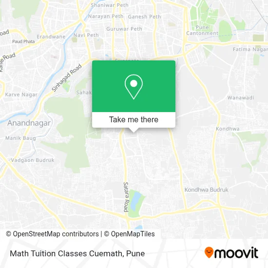 Math Tuition Classes Cuemath map