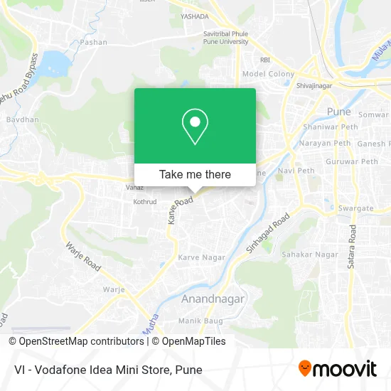 VI - Vodafone Idea Mini Store map