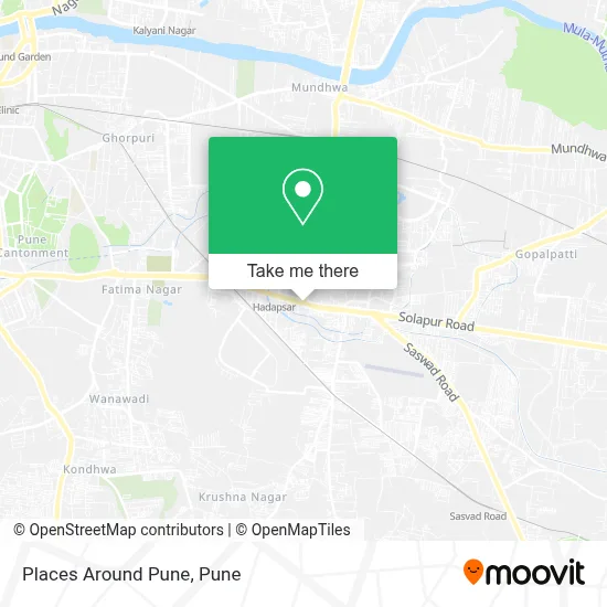 Places Around Pune map
