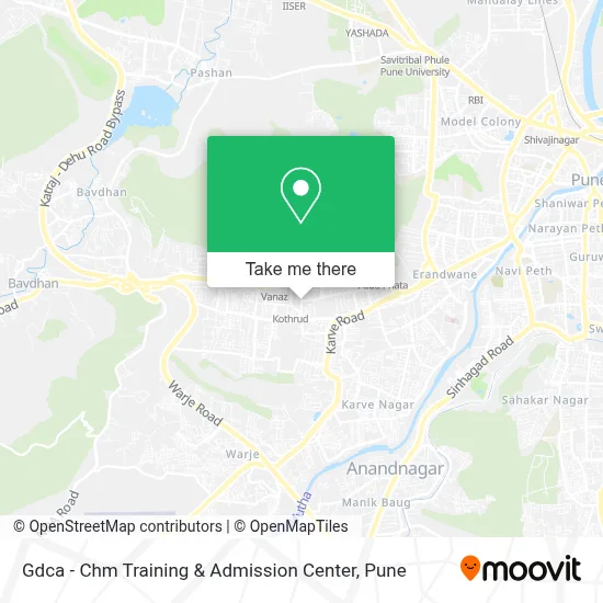 Gdca - Chm Training & Admission Center map