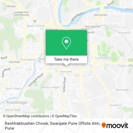 Rashtrabhushan Chowk, Swargate Pune Offsite Atm map