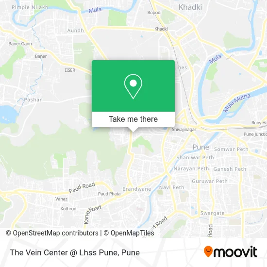 The Vein Center @ Lhss Pune map
