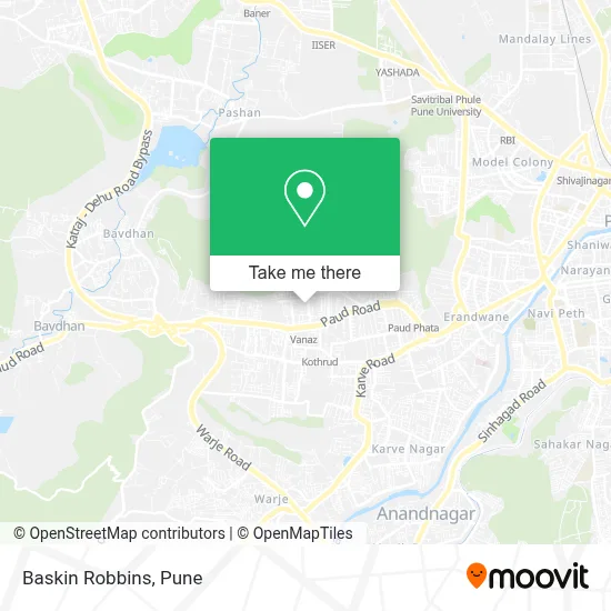 Baskin Robbins map