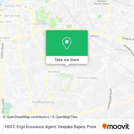 HDFC Ergo Insurance Agent: Deepika Bajwa map