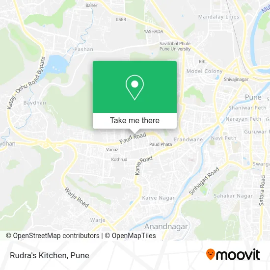 Rudra's Kitchen map