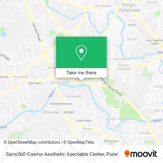 Saris360 Cosmo Aesthetic Injectable Center map
