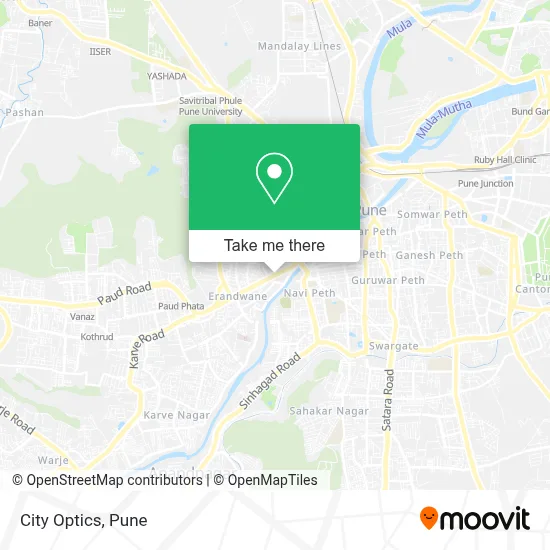 City Optics map