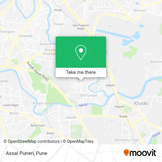 Assal Puneri map