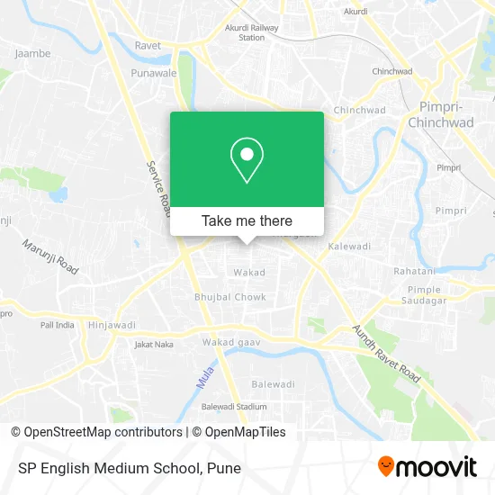 SP English Medium School map