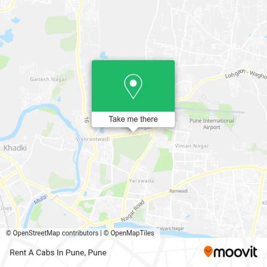 Rent A Cabs In Pune map