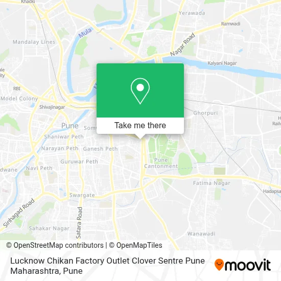 Lucknow Chikan Factory Outlet Clover Sentre Pune Maharashtra map