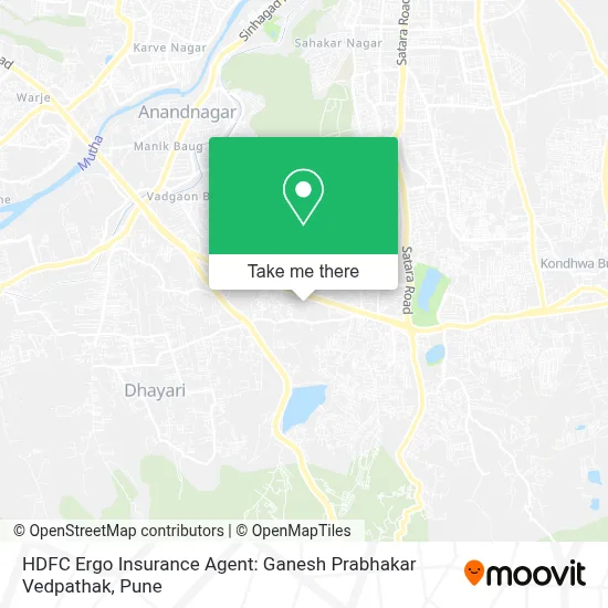 HDFC Ergo Insurance Agent: Ganesh Prabhakar Vedpathak map