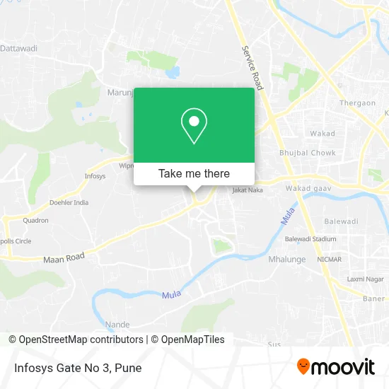 Infosys Gate No 3 map