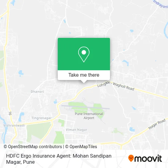 HDFC Ergo Insurance Agent: Mohan Sandipan Magar map