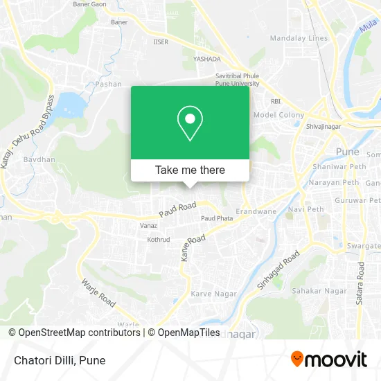 Chatori Dilli map