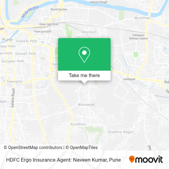 HDFC Ergo Insurance Agent: Naveen Kumar map