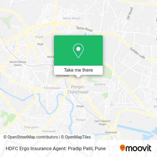HDFC Ergo Insurance Agent: Pradip Patil map