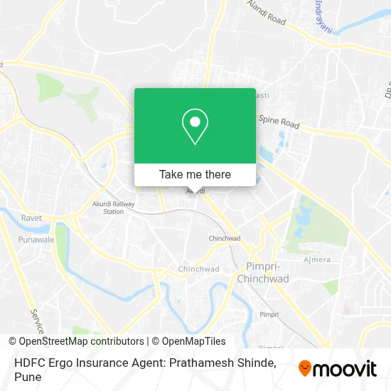 HDFC Ergo Insurance Agent: Prathamesh Shinde map