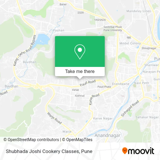 Shubhada Joshi Cookery Classes map