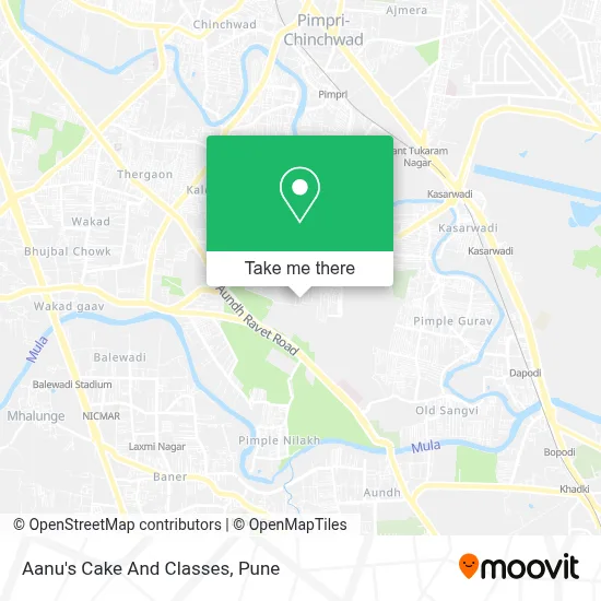 Aanu's Cake And Classes map