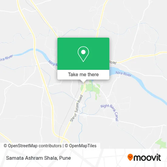 Samata Ashram Shala map