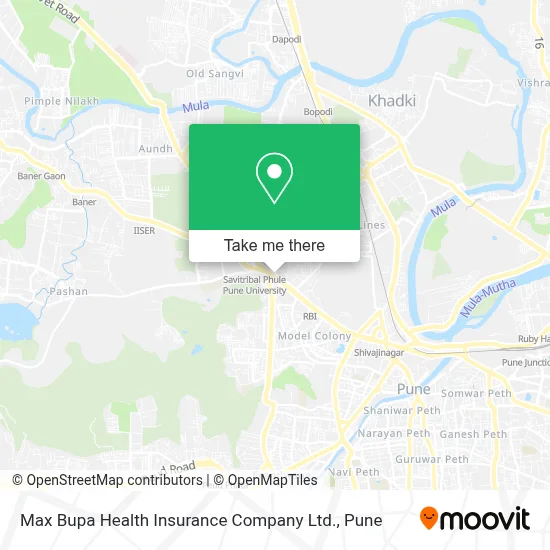 Max Bupa Health Insurance Company Ltd. map