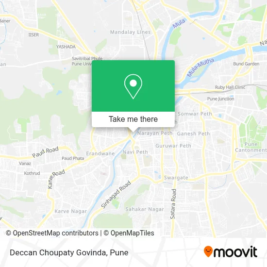 Deccan Choupaty Govinda map