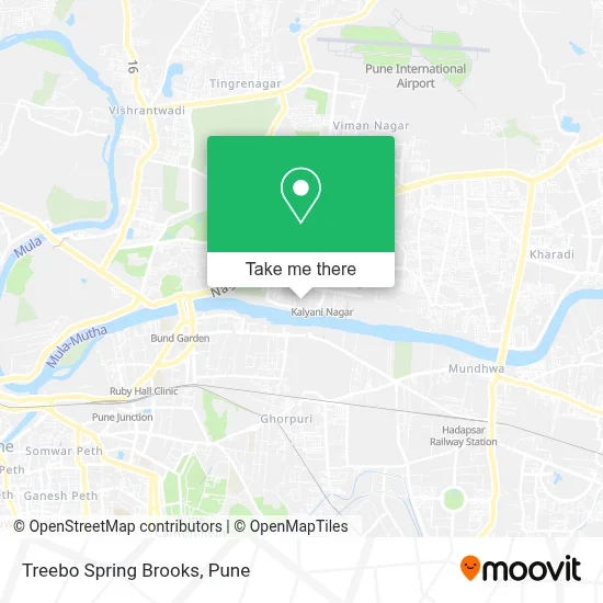 Treebo Spring Brooks map