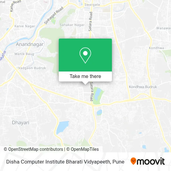 Disha Computer Institute Bharati Vidyapeeth map