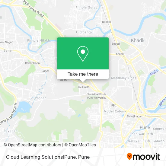 Cloud Learning Solutions|Pune map