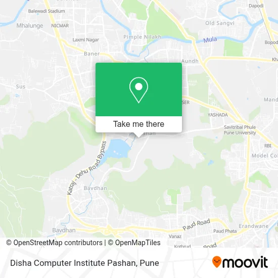 Disha Computer Institute Pashan map