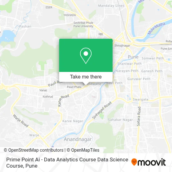 Prime Point Ai - Data Analytics Course Data Science Course map