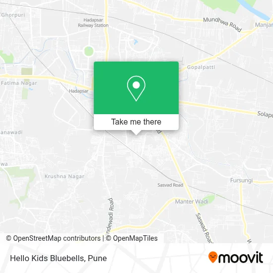 Hello Kids Bluebells map