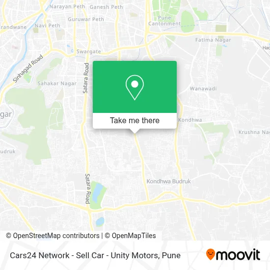 Cars24 Network - Sell Car  - Unity Motors map