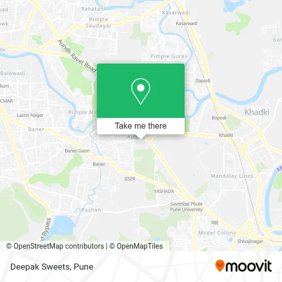 Deepak Sweets map