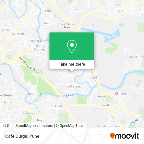Cafe Durga map