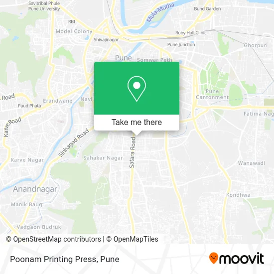 Poonam Printing Press map