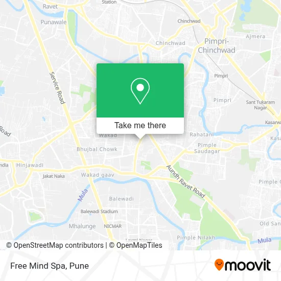 Free Mind Spa map