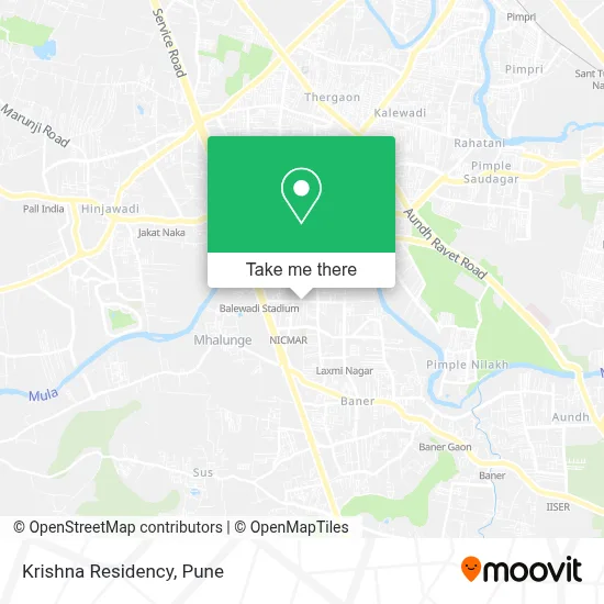 Krishna Residency map
