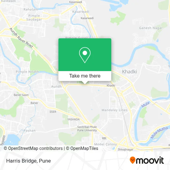 Harris Bridge map