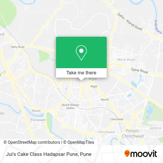Jui's Cake Class Hadapsar Pune map