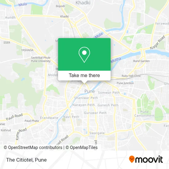 The Citiotel map