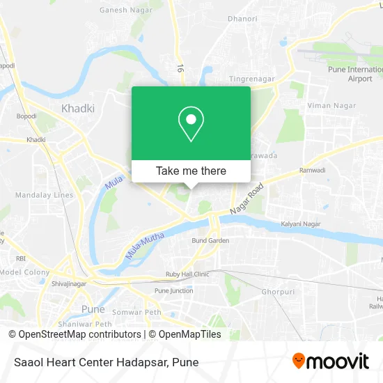 Saaol Heart Center Hadapsar map